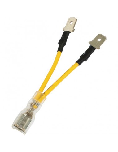 RACCORD CABLE EN Y COSSES PLATES 2 MALES/1 FEMELLE