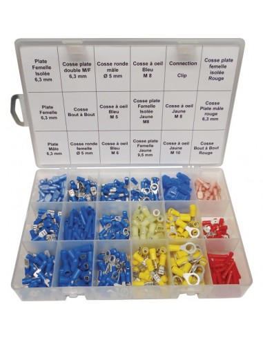 COSSE PRE-ISOLEE ASSORTIMENT COFFRET DE 535 PIECES