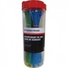 BOITE 300 LIENS DE SERRAGE EN 3,2X203MM TECHNI-POWER