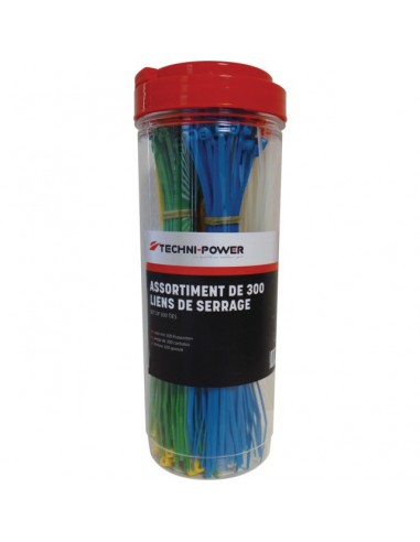 BOITE 300 LIENS DE SERRAGE EN 3,2X203MM TECHNI-POWER