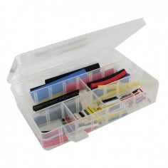 MANCHONS GAINE THERMORETRACTABLE NOIR 1,6 A 12,7MM COFFRET DE 127 PIECES TECHNI-POWER