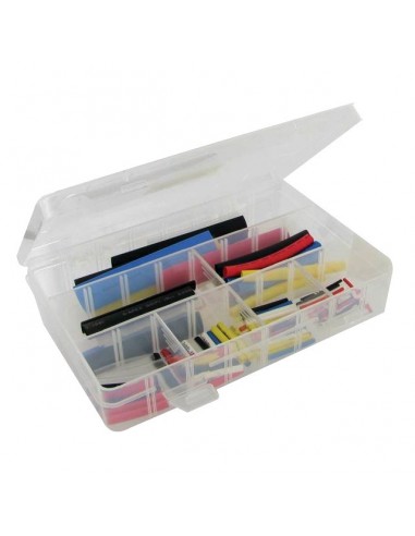 MANCHONS GAINE THERMORETRACTABLE NOIR 1,6 A 12,7MM COFFRET DE 127 PIECES TECHNI-POWER