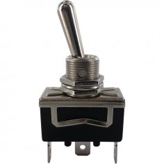 INTERRUPTEUR A LEVIER METAL 3 POSITIONS ON-OFF-ON