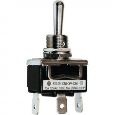 INTERRUPTEUR A LEVIER METAL 3 POSITIONS MOM-OFF-MOM 3 BORNES