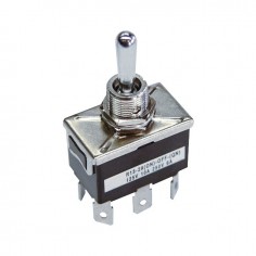 INTERRUPTEUR A LEVIER METAL 3 POSITIONS ON-OFF-MOM 3 BORNES