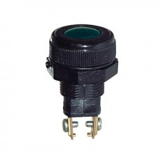 VOYANT LUMINEUX ROND VERT 18MM 12V