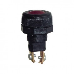 VOYANT LUMINEUX ROND ROUGE 18MM 12V