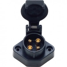 PRISE FEMELLE 4 PLOTS PLASTIQUE