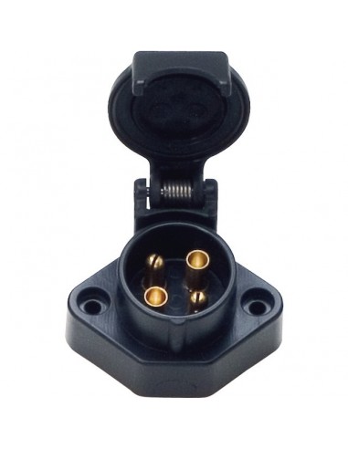 PRISE FEMELLE 4 PLOTS PLASTIQUE