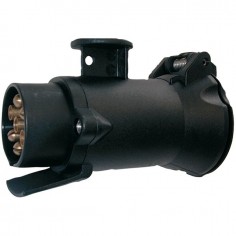 ADAPTATEUR LONG 7 PLOTS MALE 13 FEMELLE PLASTIQUE