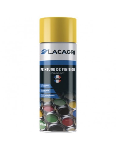 PEINTURE DE FINITION JAUNE JOHN DEERE APRES 1995 AEROSOL 400ML LACAGRI
