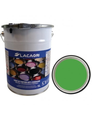 PEINTURE DE FINITION VERT MERLO NOUVEAU SEAU 5L LACAGRI