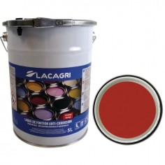 PEINTURE DE FINITION ROUGE FEU SEAU 5L LACAGRI