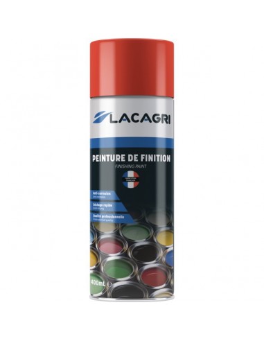 PEINTURE DE FINITION ORANGE KIOTI AEROSOL 400ML LACAGRI