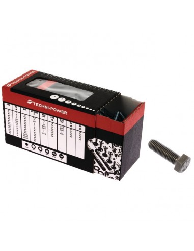 VIS TETE HEXAGONALE 6X16 BRUT 8.8 FILETAGE TOTAL TECHNI-POWER