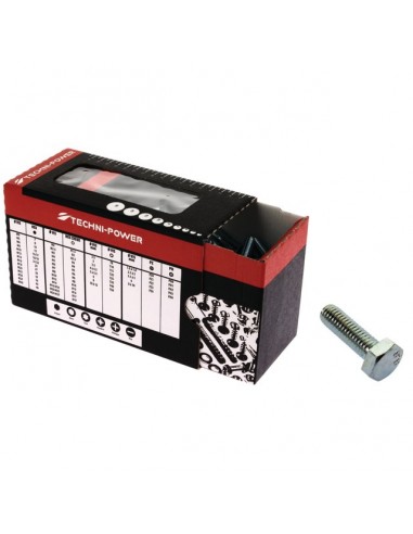 VIS TETE HEXAGONALE 10X30 ZINGUE 8.8 FILETAGE TOTAL TECHNI-POWER