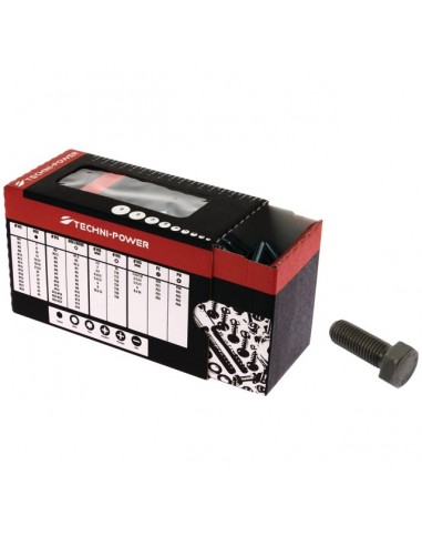 VIS TETE HEXAGONALE 8X30 BRUT 10.9 FILETAGE TOTAL TECHNI-POWER