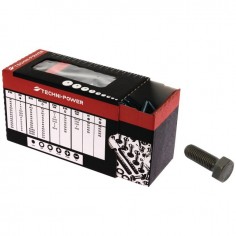 VIS TETE HEXAGONALE 10X30 BRUT 10.9 FILETAGE TOTAL TECHNI-POWER