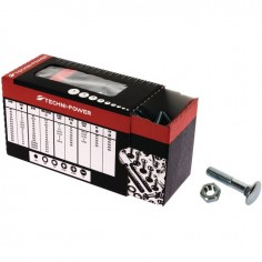 BOULON TETE RONDE COLLET CARRE 7X70 ZINGUE 4.8