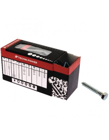 TIREFOND TETE HEXAGONALE 12X100 ZINGUE