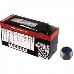 ECROU HEXAGONAL FREIN NYLON 6 MM INOX A2