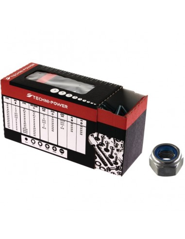 ECROU HEXAGONAL FREIN NYLON 8 MM INOX A2