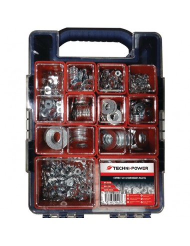 RONDELLES PLATES DIAMETRE 3 A 20MM COFFRET 2015 PIECES TECHNI-POWER
