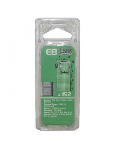 AGRAFES E 8MM POUR AGRAFEUSE MEK5014M BOITE DE 1152