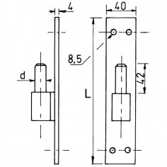 GOND PLATINE FORT DIA 14 ZINGUE 2