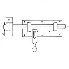 VERROU DE BARRIERE PC 18 ZINGUE 2