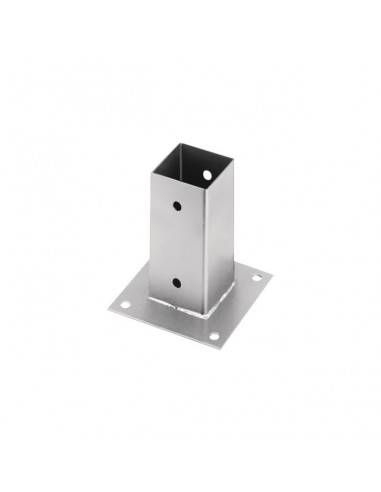 ANCRE SUR PLATINE POUR POTEAUX EN BOIS CARRE 91X91X150 MM