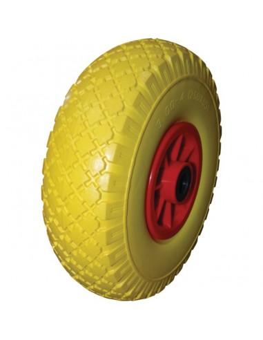 ROUE NYLON 260X85 MM PNEU INCREVABLE 3.00-4 ALESAGE 20 MM