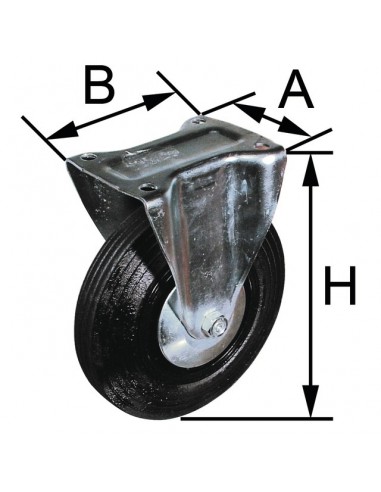ROUE A CHAPE FIXE      D100 + PAREFILS