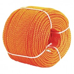 CORDE POLYPROPYLENE ORANGE 8 MM CAROTTE DE 25 METRES