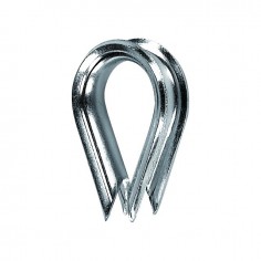 COSSE COEUR ACIER ZINGUE 6 MM SACHET DE 10