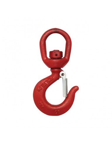 CROCHET DE LEVAGE A EMERILLON 1500KGS ROUGE