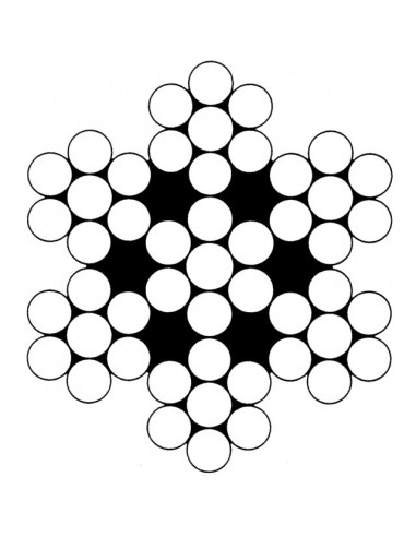 CABLE ACIER GALVA 2 MM 7X7 LE METRE