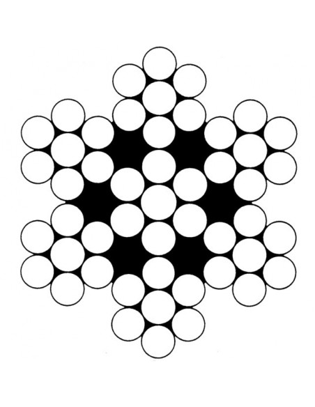 CABLE ACIER GALVA 2 MM 7X7 LE METRE