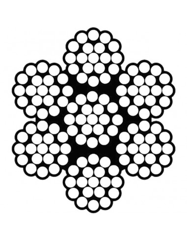 CABLE ACIER GALVA 12 MM 7X19 LE METRE