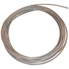 CABLE ACIER GALVA ENROBE PVC 8X6 MM 7X19 LE METRE