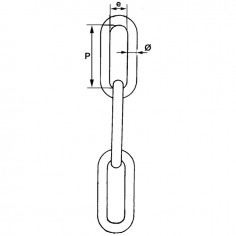 CHAINE DROITE ZG Ø 10 MM (BOBINE DE 15M) 2