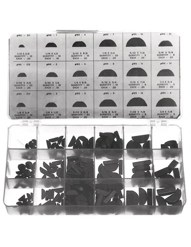 CLAVETTES DEMI LUNE ASSORTIMENT DE 250 PIECES