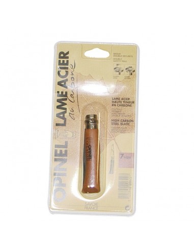 COUTEAU LAME ACIER CARBONE N°7 BLISTER