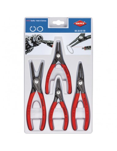 PINCE A CIRCLIPS DE PRECISION INTERIEUR EXTERIEUR JEU DE 4