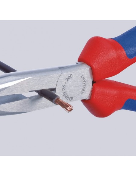 PINCE A BEC DEMI ROND COUDE COUPANTE LG 200 MM