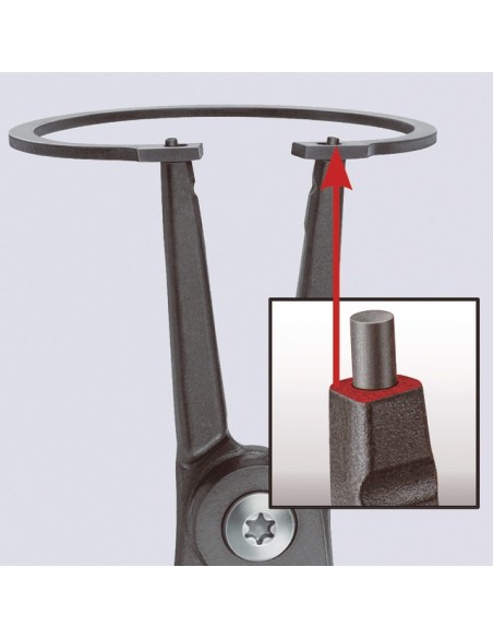 PINCE A CIRCLIPS DE PRECISION EXTERIEUR 1960 MM DROITE