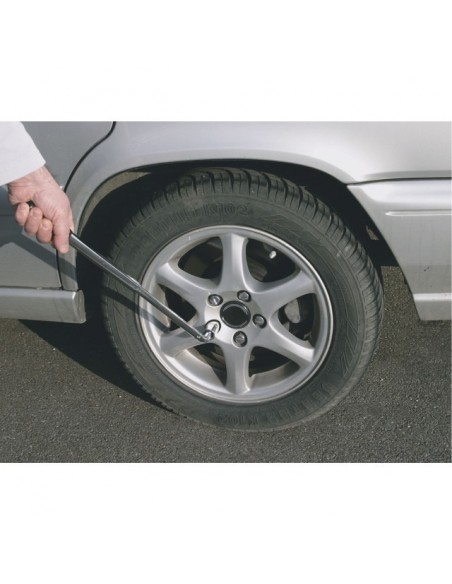 CLE DEMONTE ROUE TELESCOPIQUE 17X19 MM LONGUEUR 360 MM