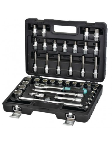 DOUILLES ET ACCESSOIRES 1/2 EN COFFRET DE 40 PIECES