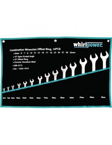 CLES MIXTES EN TROUSSE DE 14 PIECES