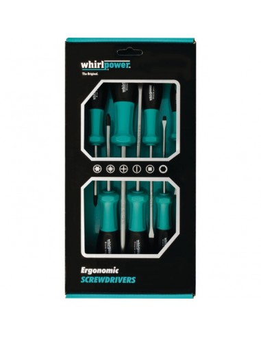 TOURNEVIS PLAT ET CRUCIFORME EN BOITE DE 7 PIECES